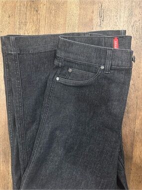 SPANX Women’s High Rise, Wide Leg Pull On Denim Size Small Petite